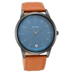 Titan Workwear Watch With Blue Dial & Leather Strap (1806NL03)