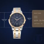Titan  Men’s Analog Watch | Blue Dial & Stainless Steel Bracelet (1825KM01) - Image 5