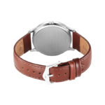 Titan Karishma Quartz Analog Silver Dial Leather Strap Men's Watch (1825SL15) - Image 3