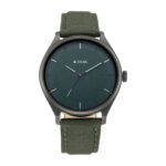 Titan Workwear Minimalist Green Dial Leather Men's Watch (1802NL02)