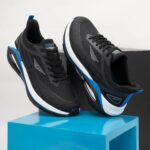 Athleisure Sports Shoes for Men in Black and Blue Low-Cut Shoes - Image 7