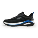 Athleisure Sports Shoes for Men in Black and Blue Low-Cut Shoes - Image 4