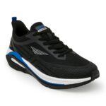 Athleisure Sports Shoes for Men in Black and Blue Low-Cut Shoes