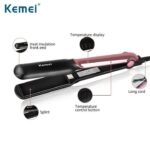 Kemei KM-2113 StraightCare Essential Hair Straightener for Women - Image 3