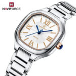 NAVIFORCE NF5042 Women’s Square Quartz Watch – Rose white - Image 3