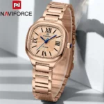 NAVIFORCE NF5042 Women’s Square Quartz Watch – Rose Gold