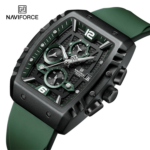 Naviforce 8025 Men's Square Case Chronograph Sport Watch — Green - Image 5