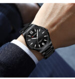 Curren 8493 Men's Minimalist Stainless Steel Quartz Watch — Black - Image 4