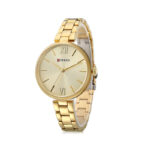 Curren 9017 Ladies Slim Alloy Quartz Watch — Golden