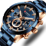 CURREN 8355 Men’s Chronograph Quartz Watch – Rose Blue - Image 2
