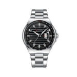 Curren 8375 Men’s Quartz Watch – Silver Black Stainless Steel