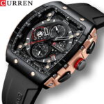 Curren 8442 Men’s Chronograph Watch – Rose Black - Image 2