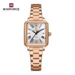 Naviforce 5065 Classique Ladies Stainless Steel Quartz Watch — Rose White