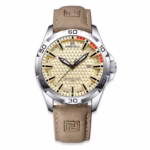 Naviforce 8023 Men's Business Stainless Steel Quartz Watch — Brown