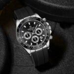 NAVIFORCE NF8054 Men's Stainless Steel Quartz Watch – Silver Black