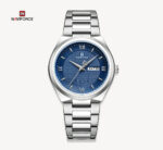 NAVIFORCE NF8030 Men's Stainless Steel Quartz Watch – Silver Blue