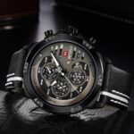 NAVIFORCE NF9110 Men's Stainless Steel Quartz Watch – Black White - Image 3