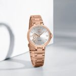 Naviforce 5060 Ladies Elegant Stainless Steel Quartz Watch — Rose White - Image 3
