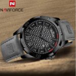Naviforce 8023 Men's Business Stainless Steel Quartz Watch — Black - Image 2