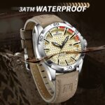 Naviforce 8023 Men's Business Stainless Steel Quartz Watch — Brown - Image 3