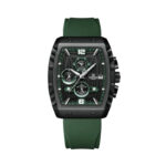 Naviforce 8025 Men's Square Case Chronograph Sport Watch — Green