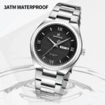 NAVIFORCE NF8030 Men's Stainless Steel Quartz Watch – Silver Black - Image 2