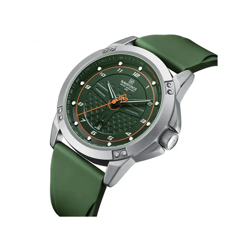 NAVIFORCE NF8031 Men's Sports Chronograph Watch – Green - Image 3