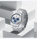 NAVIFORCE NF8048 Men's Premium Chronograph Watch – Silver White Blue - Image 2