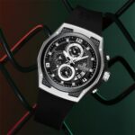 NAVIFORCE NF8051 Men's Stainless Steel Quartz Watch – Silver Black - Image 2