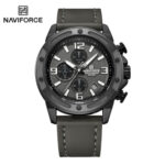 NAVIFORCE NF8074 Men's Stainless Steel Quartz Watch – Ash