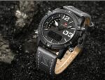 NAVIFORCE NF9095 Men's Stainless Steel Quartz Watch – Ash