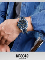 NAVIFORCE NF8049 Men's Stainless Steel Quartz Watch – Silver Blue - Image 4