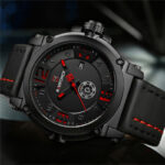 NAVIFORCE NF9099 Men's Stainless Steel Quartz Watch – Red - Image 2