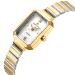 NAVIFORCE NF5050 Women’s Rectangular Quartz Watch – Golden White - Image 4