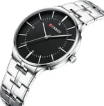 CURREN 8321 Men’s Quartz Watch – Silver Black - Image 2