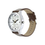 Fastrack Bold White Dial Brown Leather Strap Men’s Watch (38051SL06) - Image 2