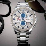 CURREN 8274 Men’s Quartz Watch – Silver White - Image 2