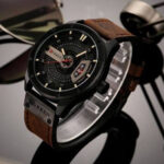 CURREN 8301 Men’s Quartz Watch – Coffee - Image 2