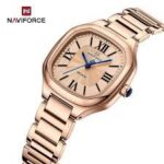 NAVIFORCE NF5042 Women’s Square Quartz Watch – Rose Gold - Image 4