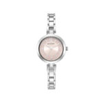 Titan Lagan Pink Dial Metal Strap Watch for Women (2598SM06)
