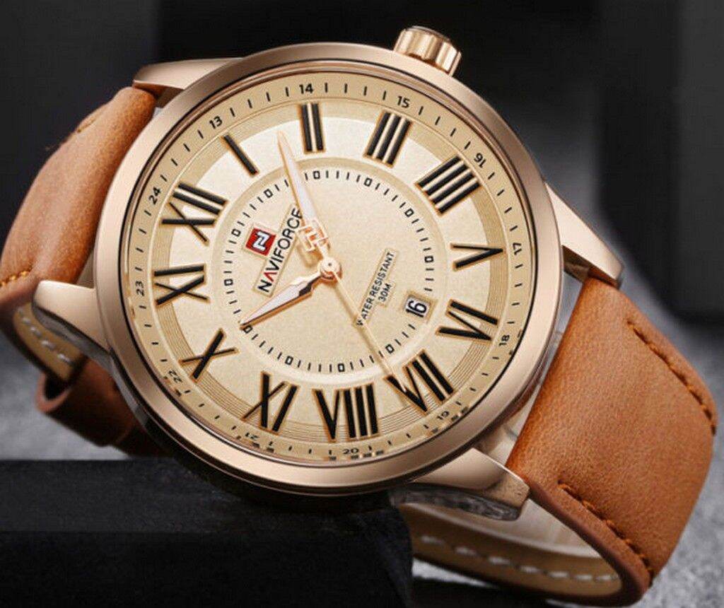 Naviforce NF9126 Men’s Elegant Quartz Movement Leather Strap - Image 2