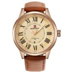Naviforce NF9126 Men’s Elegant Quartz Movement Leather Strap