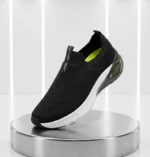 Red Tape Slip-Ins Men Sneaker – Jet Black Stripe Lightweight Casual Shoes - Image 4